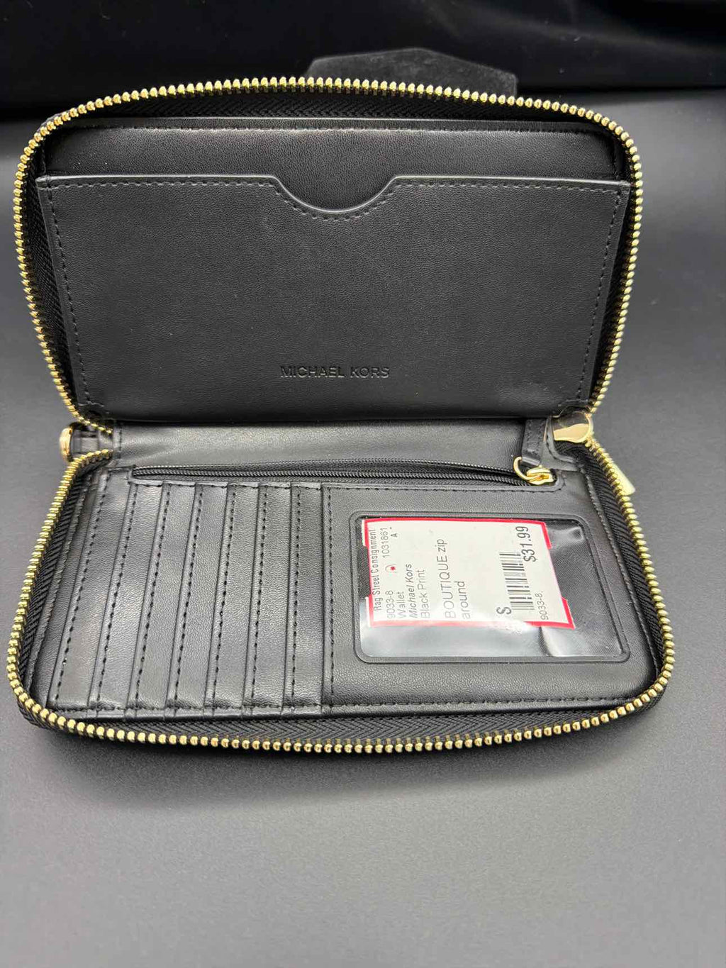 Michael Kors Black Print Wallet