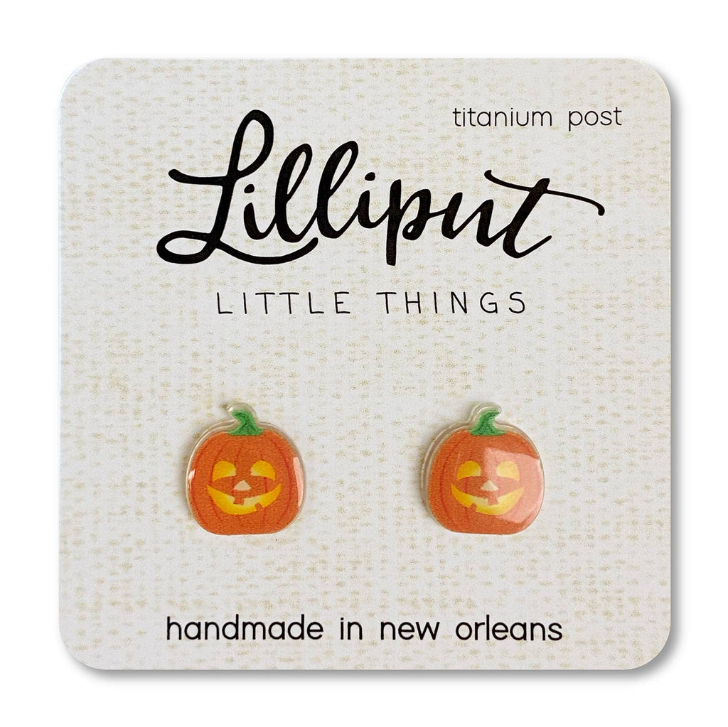 Jack O' Lantern Earrings // Halloween Earrings