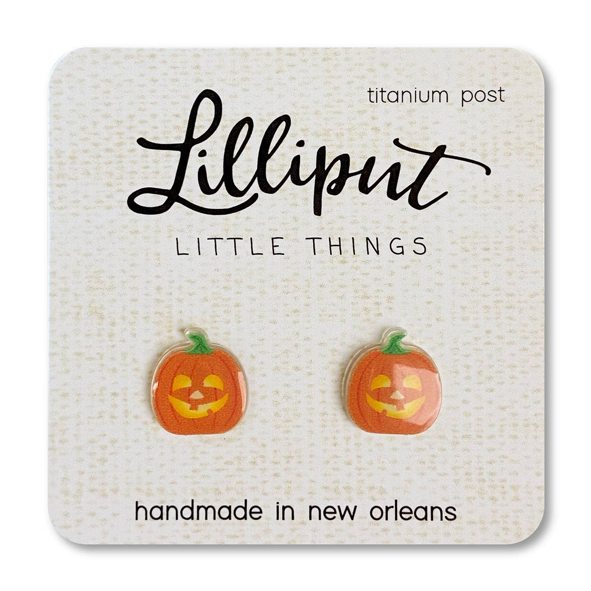 Jack O' Lantern Earrings // Halloween Earrings