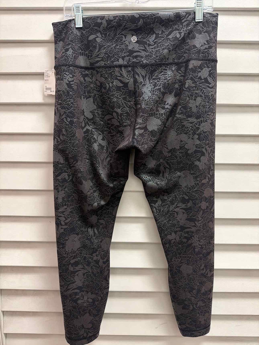 lululemon Size 14 Black shimmer Active Pant