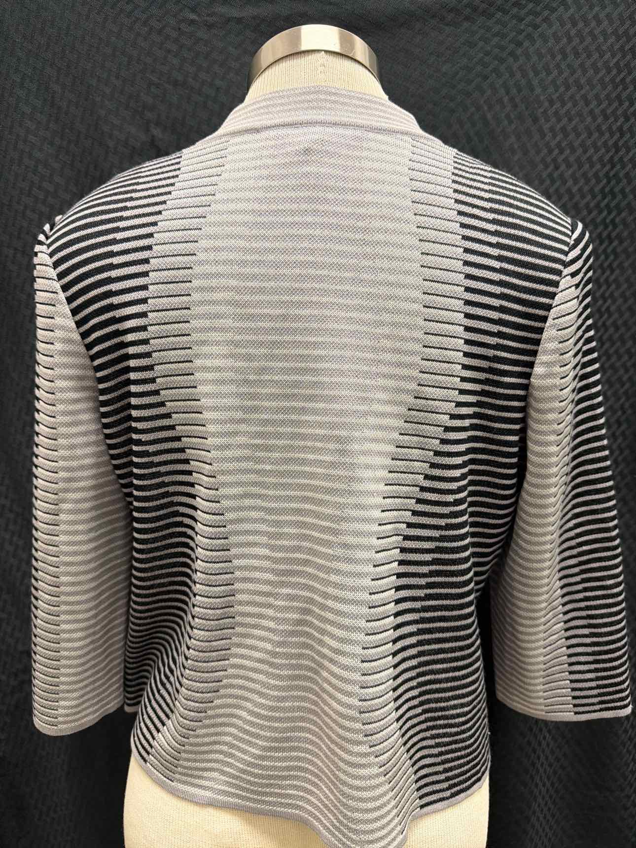 MING WANG Size S Striped Jacket