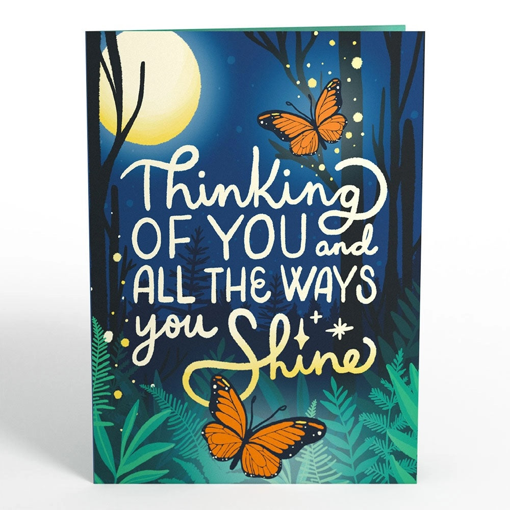 Thinking of You Butterfly Jar Light Up Lovepop Card