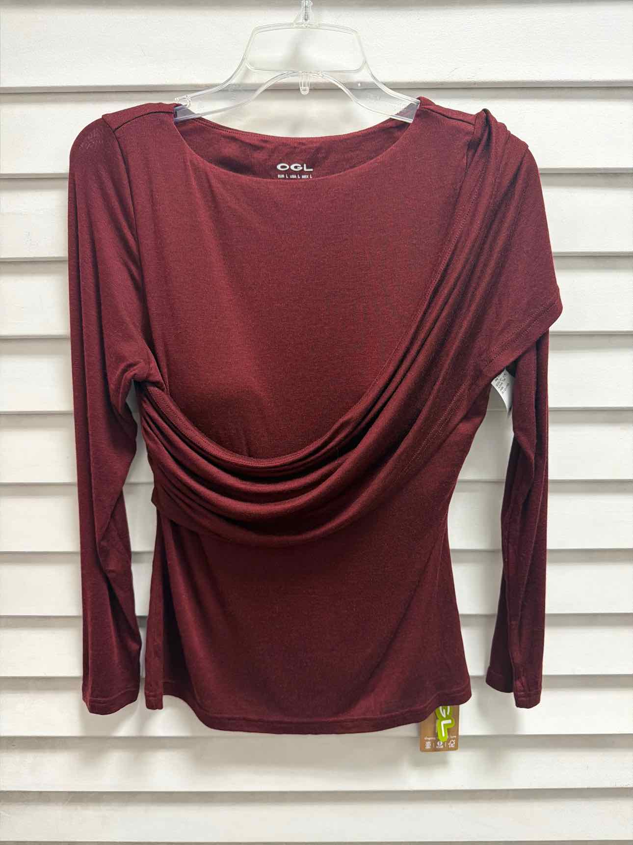 OGL Size M Burgundy Active Top