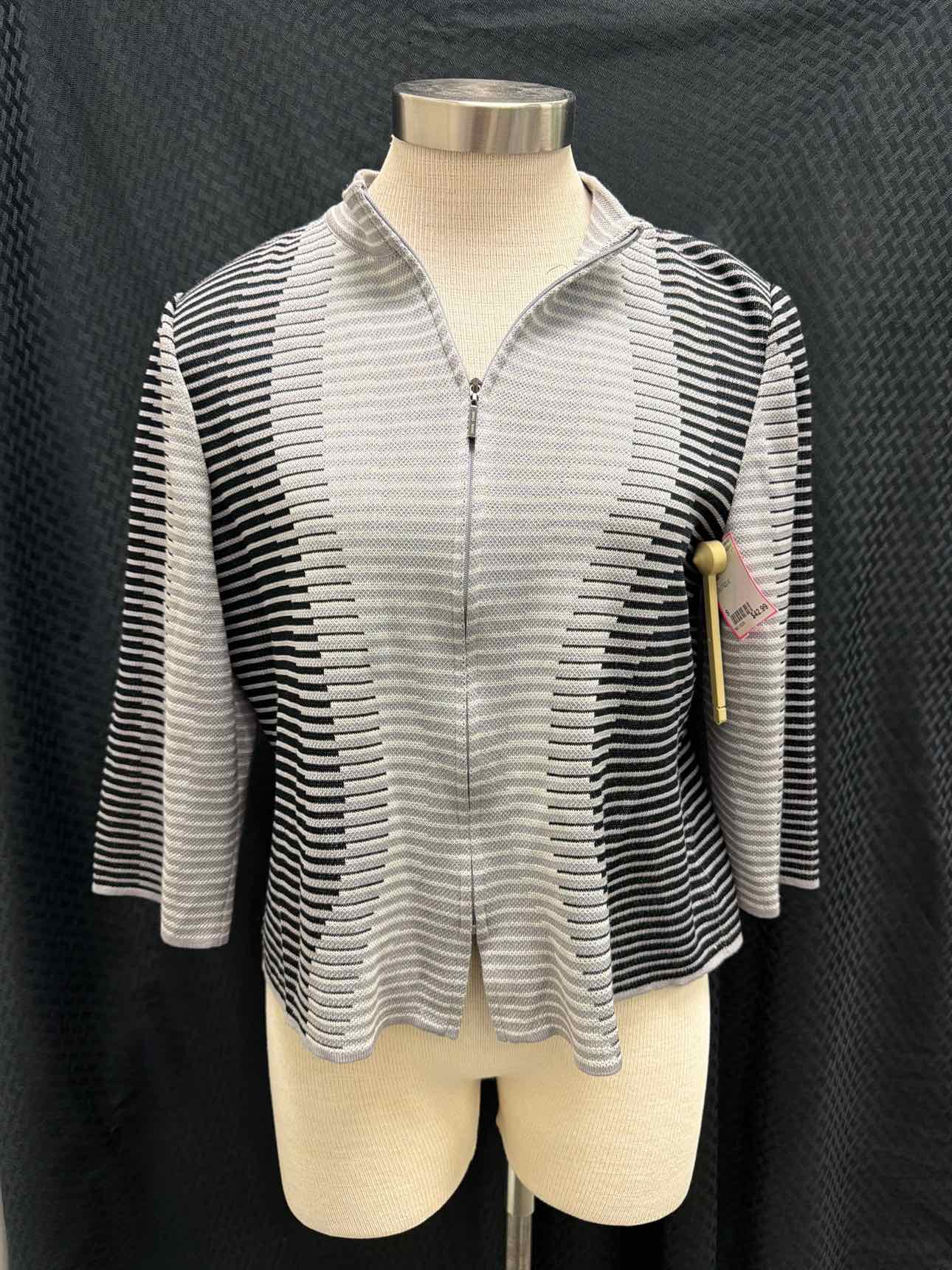 MING WANG Size S Striped Jacket