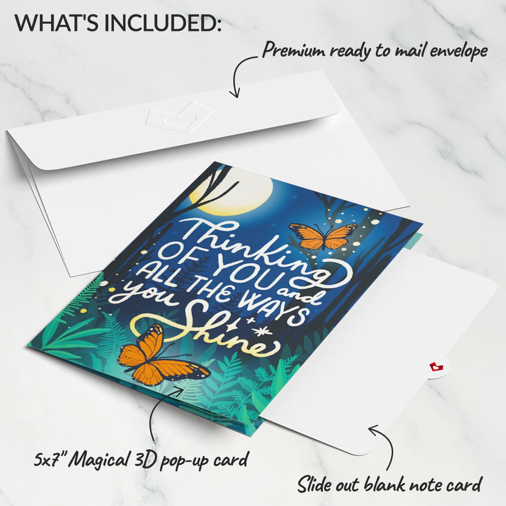Thinking of You Butterfly Jar Light Up Lovepop Card