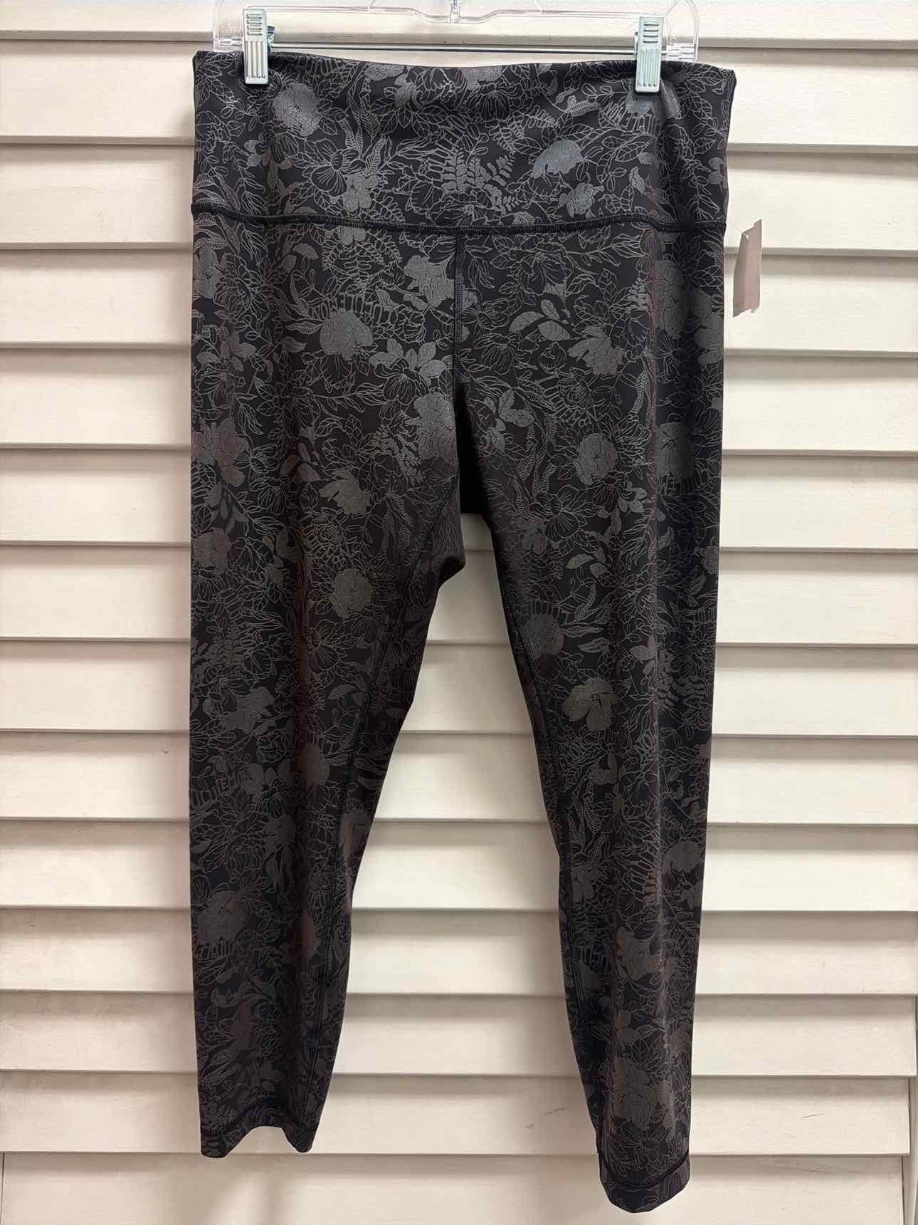 lululemon Size 14 Black shimmer Active Pant