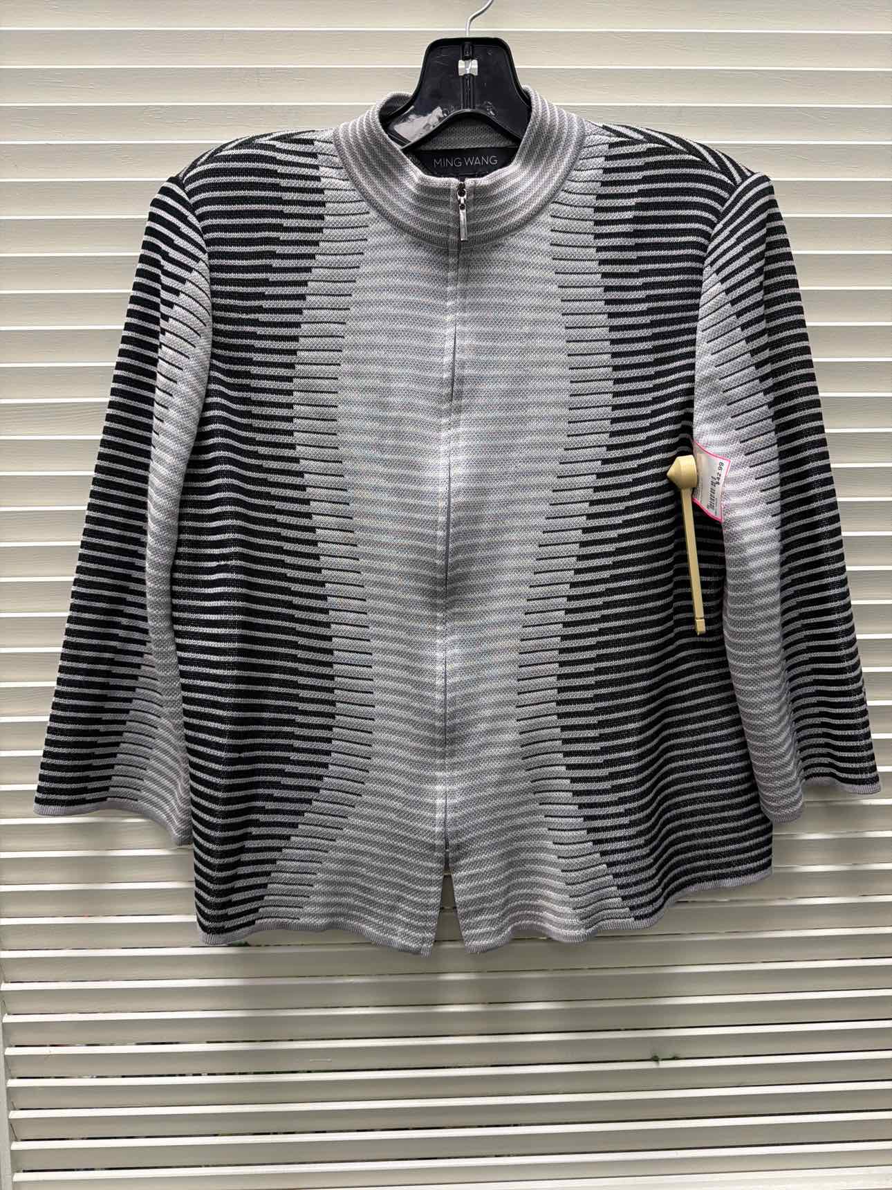 MING WANG Size S Striped Jacket
