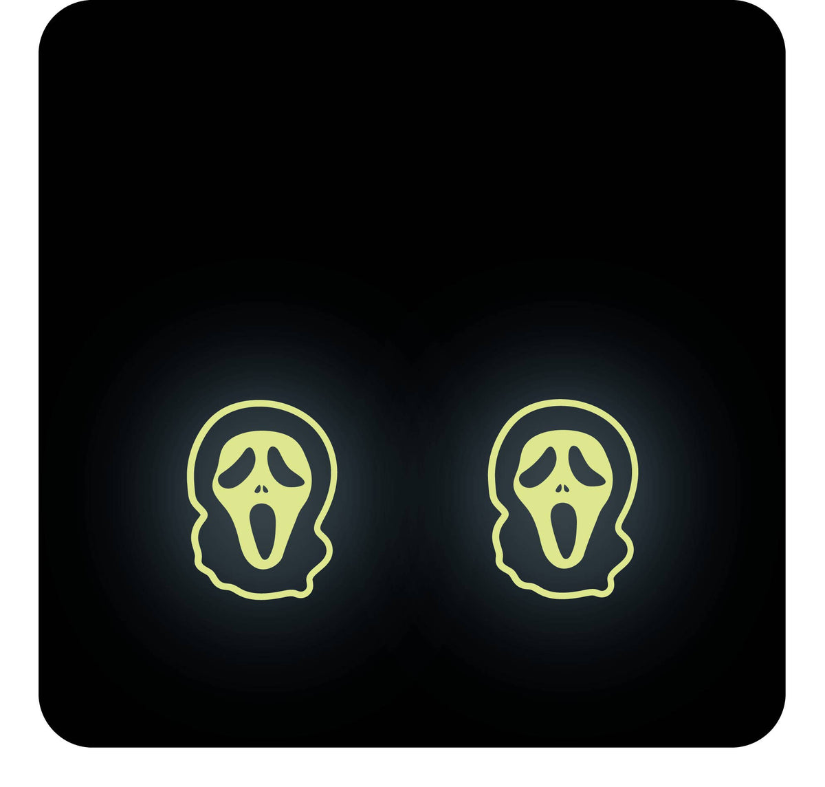 Scary Mask Earrings - GLOW IN THE DARK