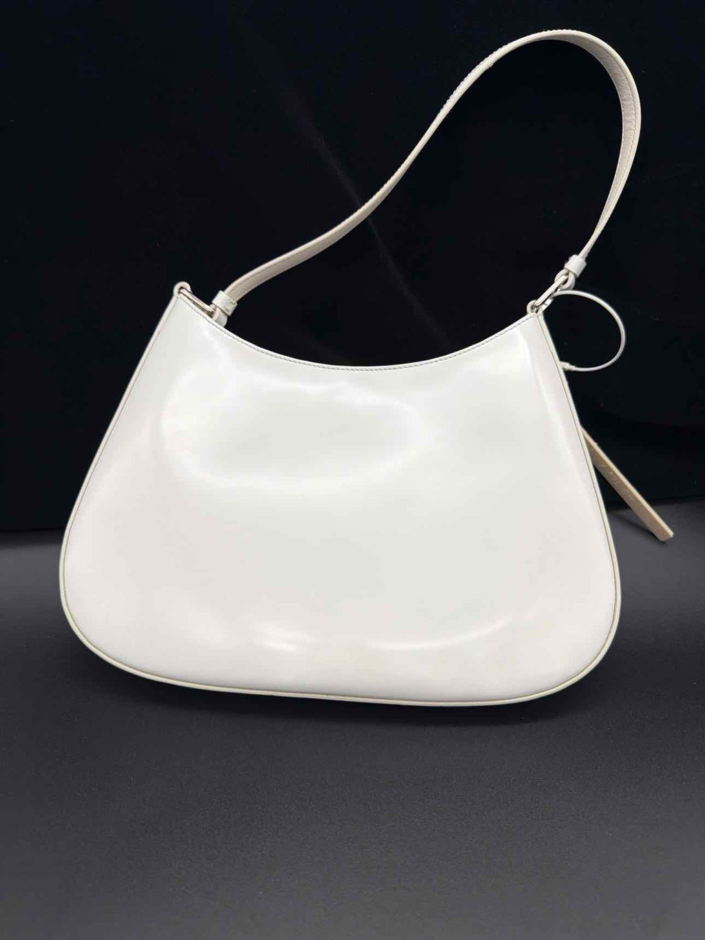 Prada Off White Patent Handbag