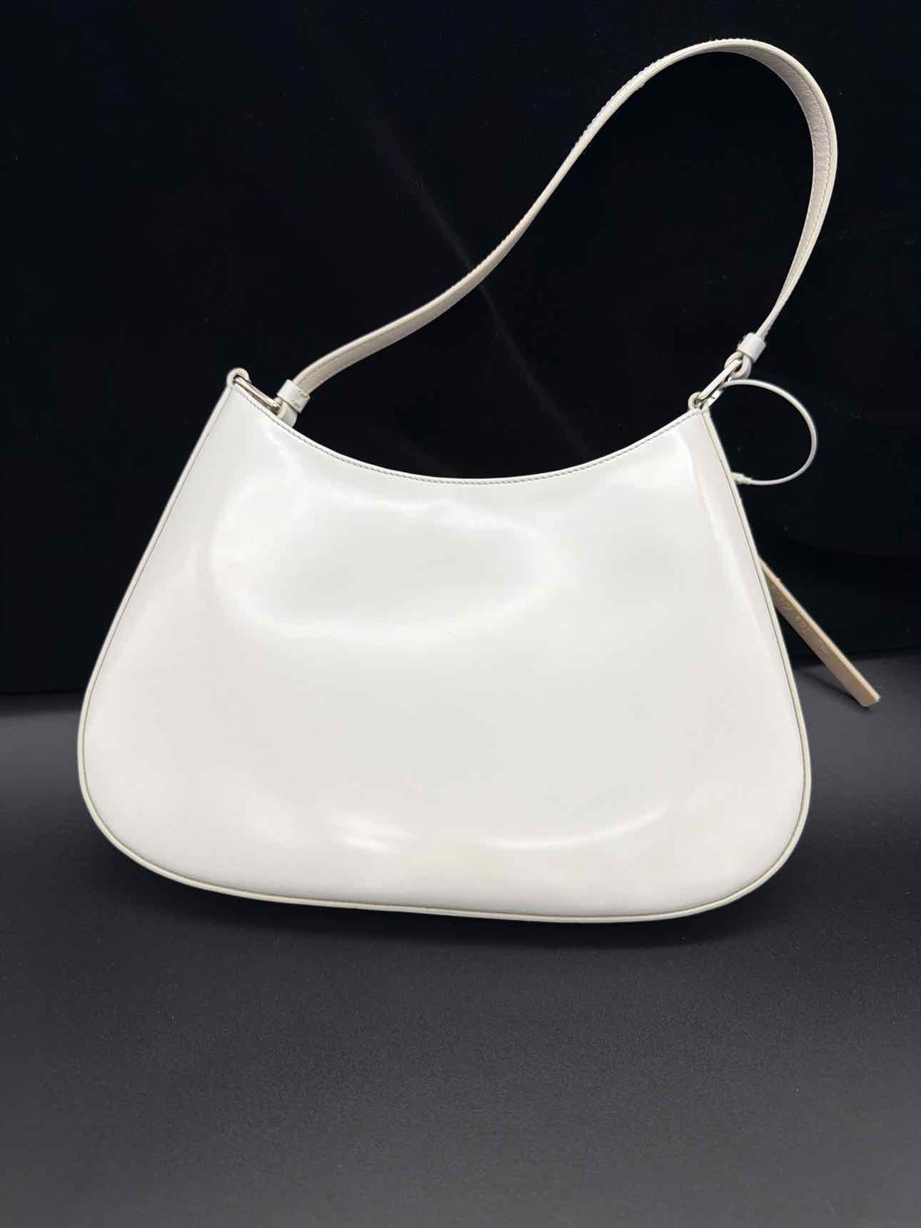 Prada Off White Patent Handbag