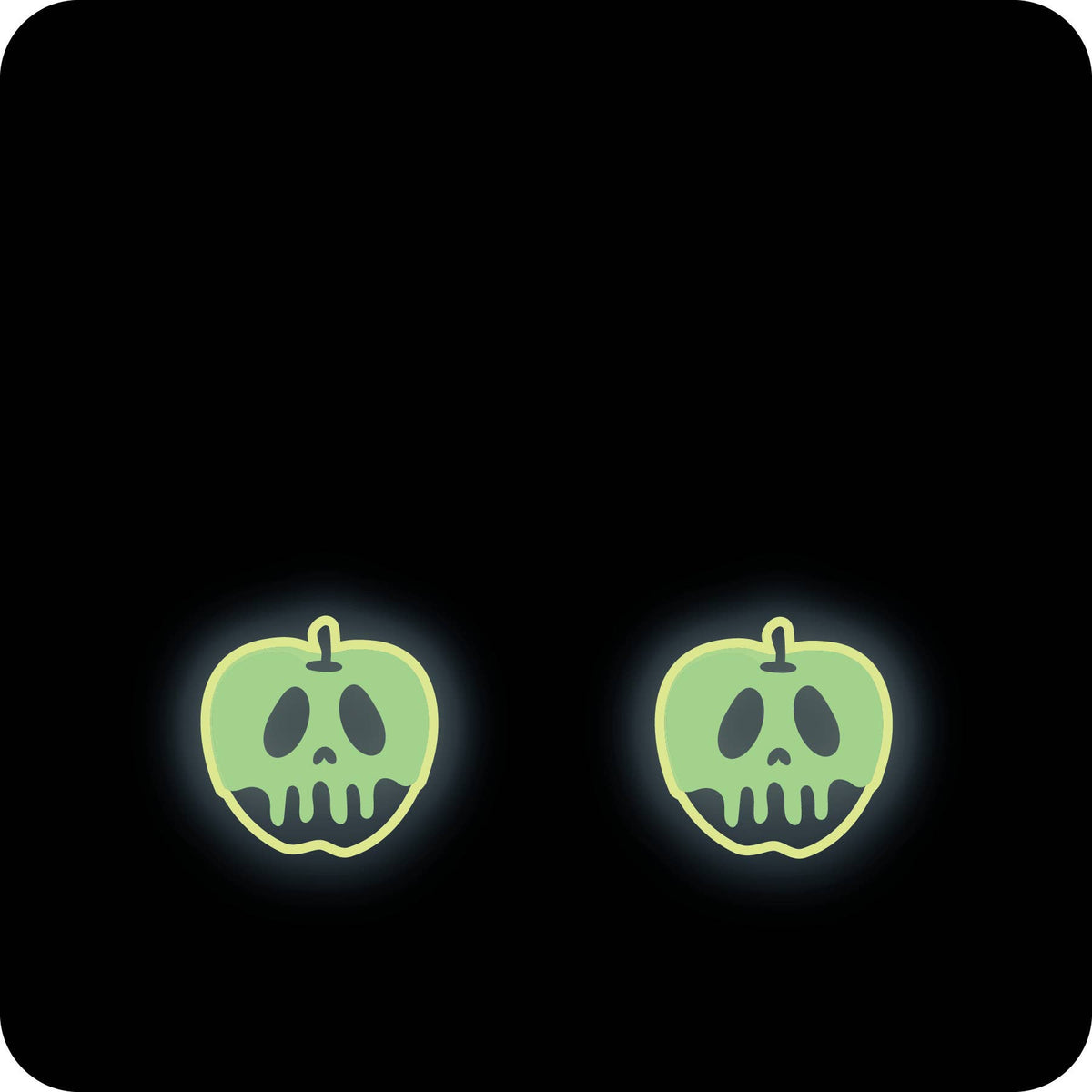 Poison Apple Earrings GLOW IN THE DARK